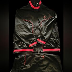 Jordan Black and Red Tracksuit